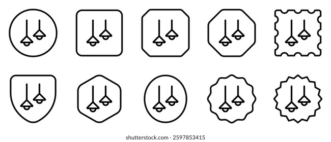 Editable hanging lamp vector icon. Part of a big icon set family. Perfect for web and app interfaces, presentations, infographics, etc