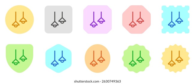 Editable hanging lamp vector icon. Part of a big icon set family. Perfect for web and app interfaces, presentations, infographics, etc