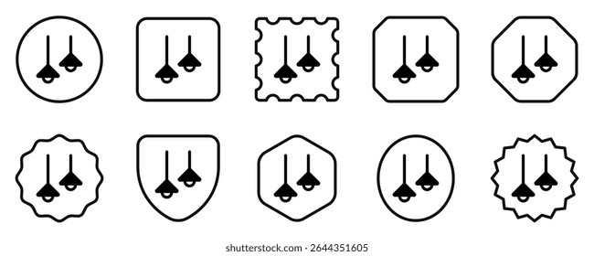 Editable hanging lamp vector icon. Part of a big icon set family. Perfect for web and app interfaces, presentations, infographics, etc