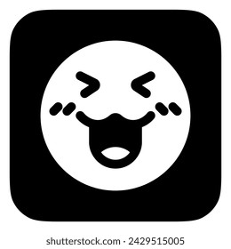 Editable happy cute face expression emoticon vector icon. Part of a big icon set family. Part of a big icon set family. Perfect for web and app interfaces, presentations, infographics, etc