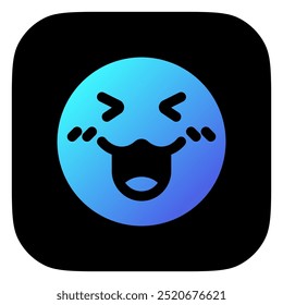 Editable happy cute face expression emoticon vector icon. Part of a big icon set family. Part of a big icon set family. Perfect for web and app interfaces, presentations, infographics, etc
