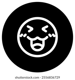 Editable happy cute face expression emoticon vector icon. Part of a big icon set family. Part of a big icon set family. Perfect for web and app interfaces, presentations, infographics, etc