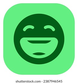 Editable happy smile expression emoticon vector icon. Part of a big icon set family. Part of a big icon set family. Perfect for web and app interfaces, presentations, infographics, etc