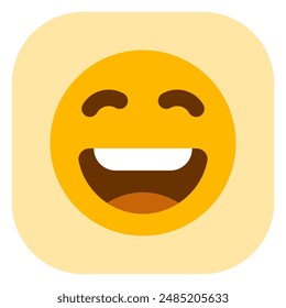 Editable happy smile expression emoticon vector icon. Part of a big icon set family. Part of a big icon set family. Perfect for web and app interfaces, presentations, infographics, etc