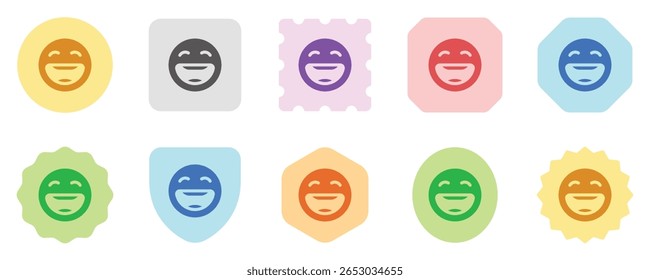 Editable happy smile expression emoticon vector icon. Part of a big icon set family. Part of a big icon set family. Perfect for web and app interfaces, presentations, infographics, etc