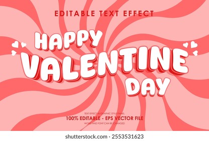 Editable Happy Valentine Day Text Effect