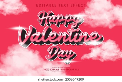 Editable Happy Valentine Day Text Effect