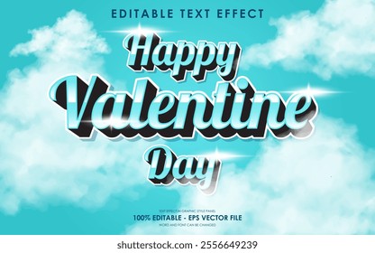 Editable Happy Valentine Day Text Effect