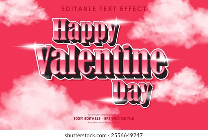 Editable Happy Valentine Day Text Effect