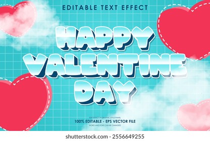 Editable Happy Valentine Day Text Effect