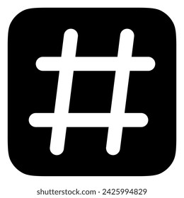 Editable hashtag vector icon. Part of a big icon set family. Perfect for web and app interfaces, presentations, infographics, etc