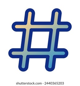 Editable hashtag vector icon. Part of a big icon set family. Perfect for web and app interfaces, presentations, infographics, etc