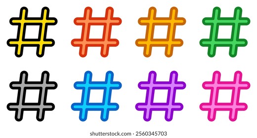 Editable hashtag vector icon. Part of a big icon set family. Perfect for web and app interfaces, presentations, infographics, etc