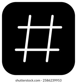 Editable hashtag vector icon. Part of a big icon set family. Perfect for web and app interfaces, presentations, infographics, etc