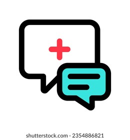 Editable health consultation vector icon. Part of a big icon set family. Perfect for web and app interfaces, presentations, infographics, etc