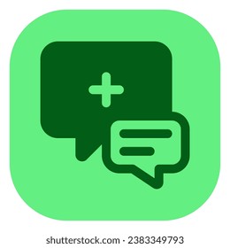 Editable health consultation vector icon. Part of a big icon set family. Perfect for web and app interfaces, presentations, infographics, etc