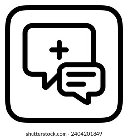 Editable health consultation vector icon. Part of a big icon set family. Perfect for web and app interfaces, presentations, infographics, etc