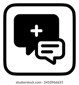 Editable health consultation vector icon. Part of a big icon set family. Perfect for web and app interfaces, presentations, infographics, etc