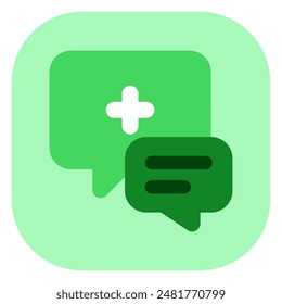 Editable health consultation vector icon. Part of a big icon set family. Perfect for web and app interfaces, presentations, infographics, etc