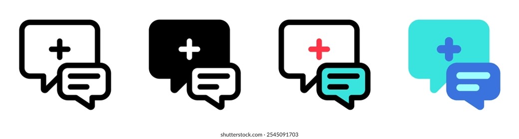 Icono de Vector de consulta de salud editable. Parte de una gran familia de iconos. Perfecto para interfaces de Web y App, presentaciones, infografías, etc