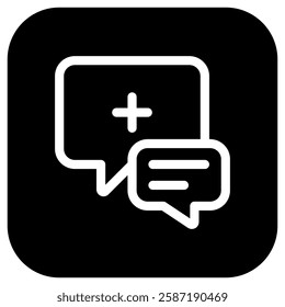 Editable health consultation vector icon. Part of a big icon set family. Perfect for web and app interfaces, presentations, infographics, etc