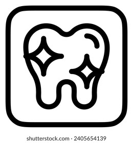 Editable healthy clean tooth vector icon. Dentistry, healthcare, medical. Part of a big icon set family. Perfect for web and app interfaces, presentations, infographics, etc