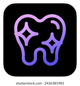 Editable healthy clean tooth vector icon. Dentistry, healthcare, medical. Part of a big icon set family. Perfect for web and app interfaces, presentations, infographics, etc