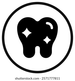 Editable healthy clean tooth vector icon. Dentistry, healthcare, medical. Part of a big icon set family. Perfect for web and app interfaces, presentations, infographics, etc