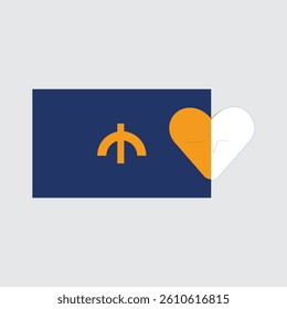 Editable heart and money icon. Vector.