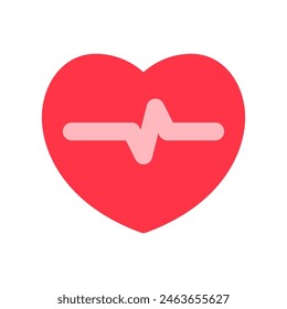Editable heartbeat vector icon. Part of a big icon set family. Perfect for web and app interfaces, presentations, infographics, etc