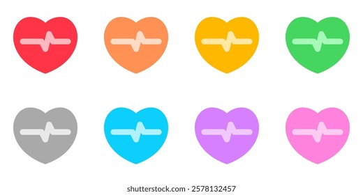 Editable heartbeat vector icon. Part of a big icon set family. Perfect for web and app interfaces, presentations, infographics, etc