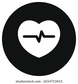 Editable heartbeat vector icon. Part of a big icon set family. Perfect for web and app interfaces, presentations, infographics, etc