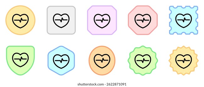 Editable heartbeat vector icon. Part of a big icon set family. Perfect for web and app interfaces, presentations, infographics, etc
