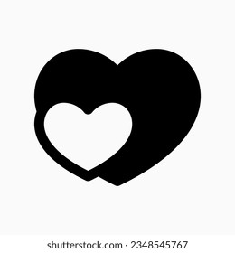 Editable hearts vector icon. Wedding, valentine, love, celebration. Part of a big icon set family. Perfect for web and app interfaces, presentations, infographics, etc