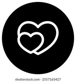 Editable hearts vector icon. Wedding, valentine, love, celebration. Part of a big icon set family. Perfect for web and app interfaces, presentations, infographics, etc