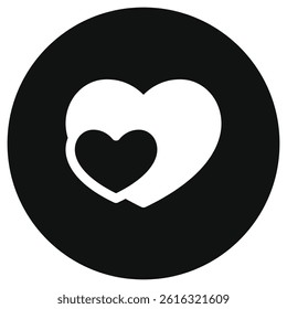 Editable hearts vector icon. Wedding, valentine, love, celebration. Part of a big icon set family. Perfect for web and app interfaces, presentations, infographics, etc
