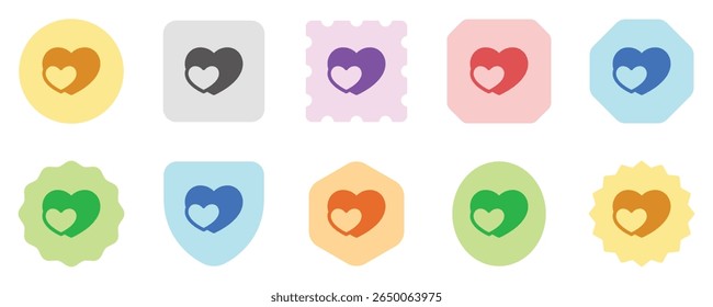 Ícone de vetor de corações editável. Casamento, namorados, amor, celebração. Parte de uma grande família de conjuntos de ícones. Perfeito para interfaces web e app, apresentações, infográficos, etc