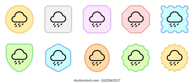 Editable heavy rainfall vector icon. Part of a big icon set family. Perfect for web and app interfaces, presentations, infographics, etc