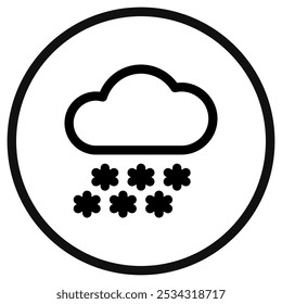 Editable heavy snowfall vector icon. Part of a big icon set family. Perfect for web and app interfaces, presentations, infographics, etc