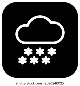 Editable heavy snowfall vector icon. Part of a big icon set family. Perfect for web and app interfaces, presentations, infographics, etc