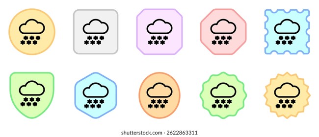 Editable heavy snowfall vector icon. Part of a big icon set family. Perfect for web and app interfaces, presentations, infographics, etc