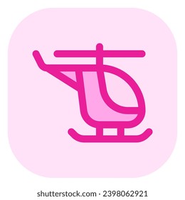 Icono de vector de helicóptero editable. Vehículos, transporte, viajes. Parte de una familia de iconos grandes. Perfecto para interfaces web y de aplicaciones, presentaciones, infografías, etc