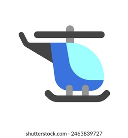 Editable helicopter vector icon. Vehicles, transportation, travel. Part of a big icon set family. Perfect for web and app interfaces, presentations, infographics, etc