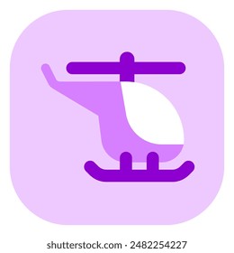 Editable helicopter vector icon. Vehicles, transportation, travel. Part of a big icon set family. Perfect for web and app interfaces, presentations, infographics, etc