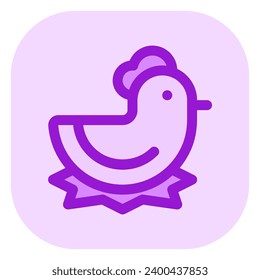 Editable hen, chicken vector icon. Animal, farm, livestock. Part of a big icon set family. Perfect for web and app interfaces, presentations, infographics, etc