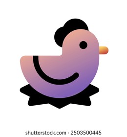 Editable hen, chicken vector icon. Animal, farm, livestock. Part of a big icon set family. Perfect for web and app interfaces, presentations, infographics, etc