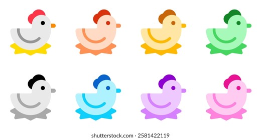 Editable hen, chicken vector icon. Animal, farm, livestock. Part of a big icon set family. Perfect for web and app interfaces, presentations, infographics, etc