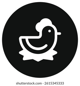 Editable hen, chicken vector icon. Animal, farm, livestock. Part of a big icon set family. Perfect for web and app interfaces, presentations, infographics, etc