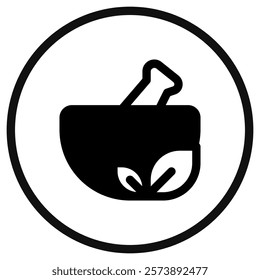 Editable herbal medicine vector icon. Wellness, spa, relaxation. Part of a big icon set family. Perfect for web and app interfaces, presentations, infographics, etc