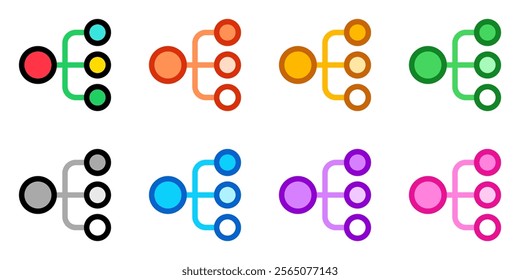 Editable hierarchy, organizational chart, structure, flowchart vector icon. Business, job, office. Part of a big icon set family. Perfect for web and app interfaces, presentations, infographics, etc